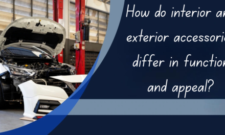 How do interior and exterior accessories differ in function and appeal?