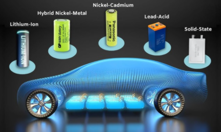 What types of batteries are commonly used in EVs, and how do they differ?