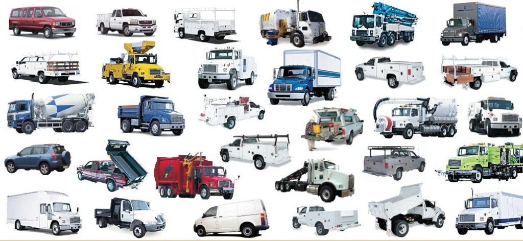 What are the common types of commercial vehicles, and how are they used?