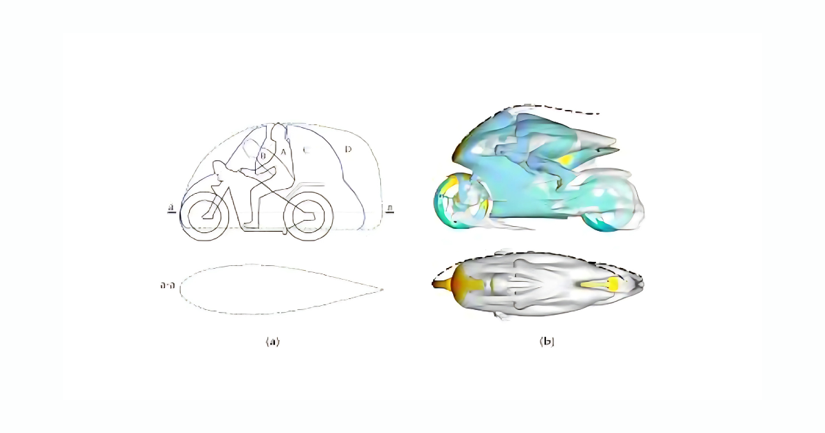 How does aerodynamics influence the design of both cars and motorcycles?