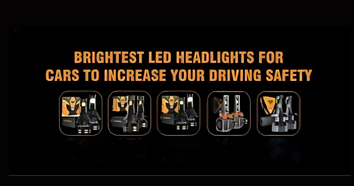 How do LED lights improve visibility and safety for drivers?