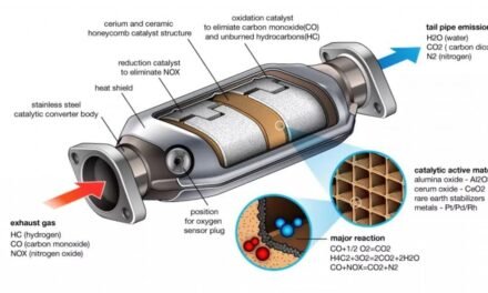 How do catalytic converters help reduce vehicle emissions, and what are their key challenges?
